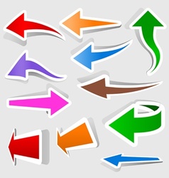 Colored Arrows vector image