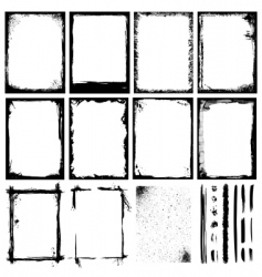 Grunge frames vector image