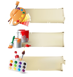 Artistic banners vector image