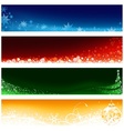 Christmas Banner Set vector image