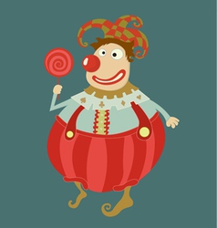 Funny clown art- vector image
