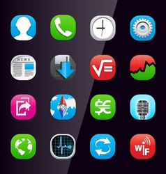 Mobile phone apps vector image