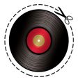 Cut out music token vector image
