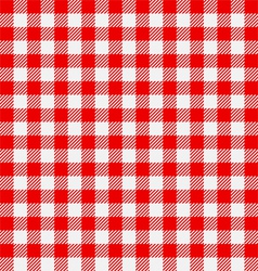 Seamless checkered tablecloth vector image