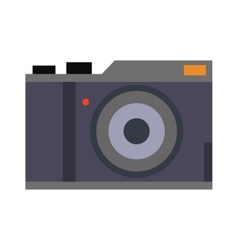 Retro photo camera vector image