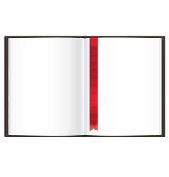 Openned Empty Book vector image