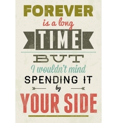 Valentines Day type text calligraphic vector image