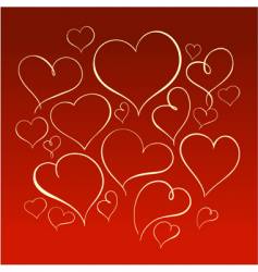 Heart forms vector image