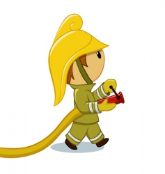 Fireman vector image