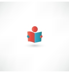 Book Reader Sign Icon vector image