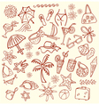 Summer sketches Summer sketches vector image