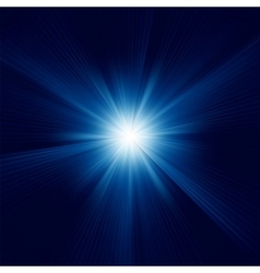 Blue Star Burst Background vector image