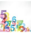 Numbers Background vector image