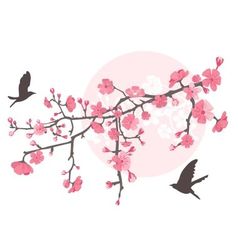 Cherry tree vector image