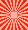 Retro Red Background with Rays vector image