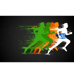 Indian Runners vector image