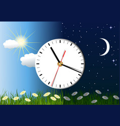 Day and night vector image