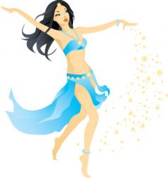 Dance girl vector image