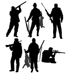 Hunter Silhouette vector image