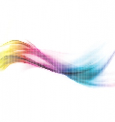 Rainbow mosaic vector image