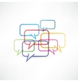 Chat box icon design vector image