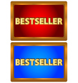 Bestseller logos vector image