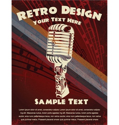Retro concert poster vector image