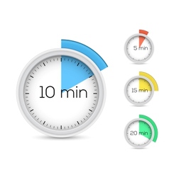 Timers collection vector image