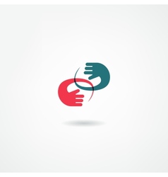 Hand icon vector image