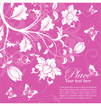 Floral background vector image