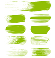 Green brush strokes the perfect backdrop vector image
