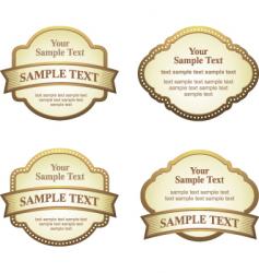 Label set vector image