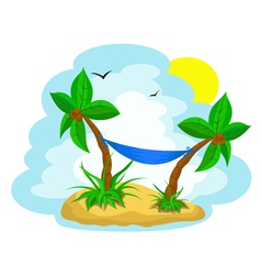 Palm trees vector image