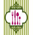Restaurant card vector image