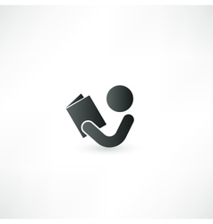 Book Reader Sign Icon vector image