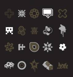 Urban design icons vector image
