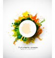 Grunge circle vector image