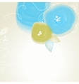 Festive floral background abstract cute flowers vector image