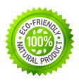 Sign of ecofriendly product vector image