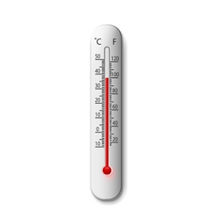 Thermometer on a white vector image