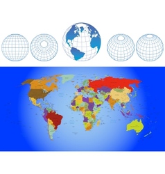 World map vector image
