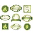 Label assortment vector image