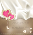 Holiday background with silk vector image