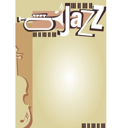 Jazz Poster vector image