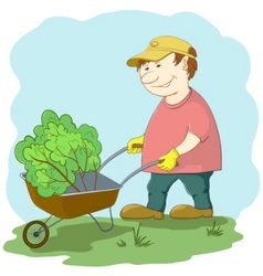 Gardener vector image