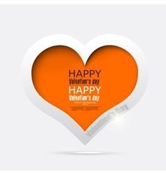 Gift card Valentines Day background vector image