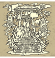 Music background vector image