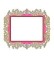 Pink frame vector image