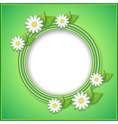Spring or summer background with decorative flower vector image