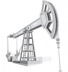 Oil pump vector image
